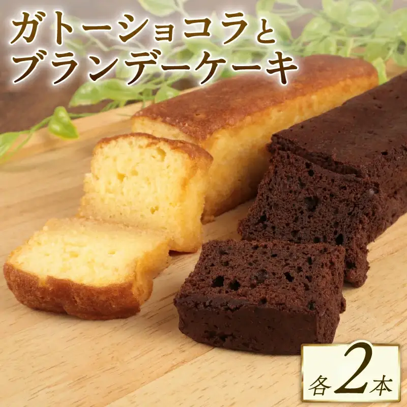 ブランデーケーキ ガトーショコラ 各2本 計4本 父の日 新柳本店 sinyanagi012_01