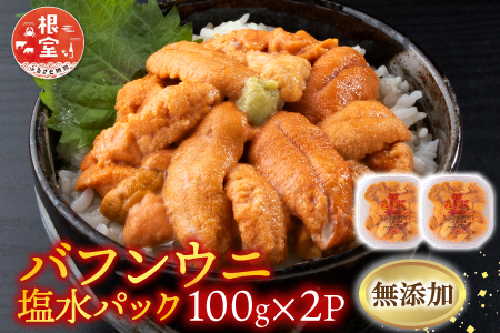 無添加エゾバフンウニ(赤系)100g×2P B-20015