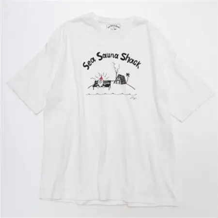 【Sea Sauna Shackオリジナル】ロゴTシャツ ホワイト XLサイズ【1668817】