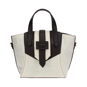 【和然WASHIKA】和紙×牛革ベルトデザインBAG カラー：ダークブラウン