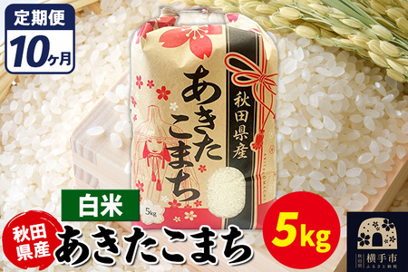 《定期便10ヶ月》あきたこまち 5kg【白米】令和7年産 秋田県産 こまちライン