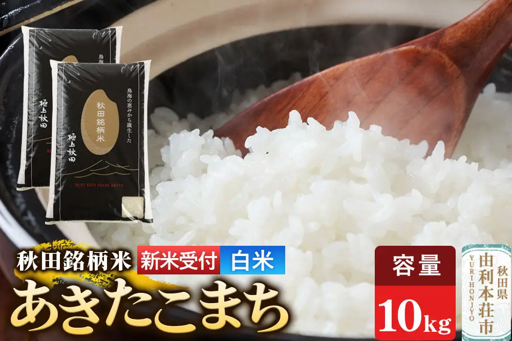 《令和8年産 新米受付》【白米】極上秋田銘柄米 あきたこまち 10kg（5kg×2袋）