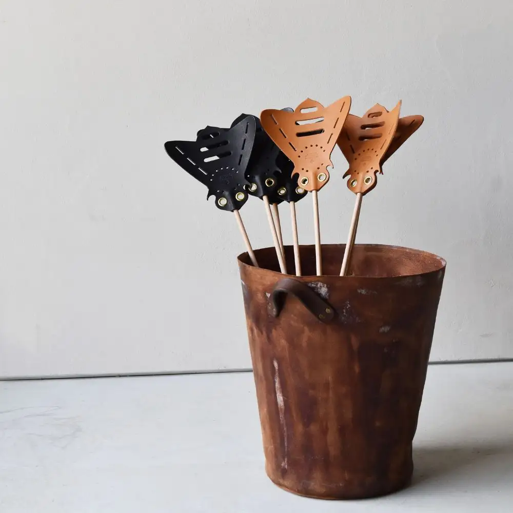 Teha’amana Fly flapper Black テハマナ 革のハエたたき ブラック