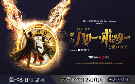 舞台『ハリー・ポッターと呪いの子』デジタルギフト　ブラック：12,000円分 │ 東京 鑑賞チケット 体験 