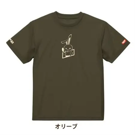 JTTA公認　卓球ユニフォーム【男女兼用(ドライ):140サイズ】うさぎ　オリーブ【1673508】