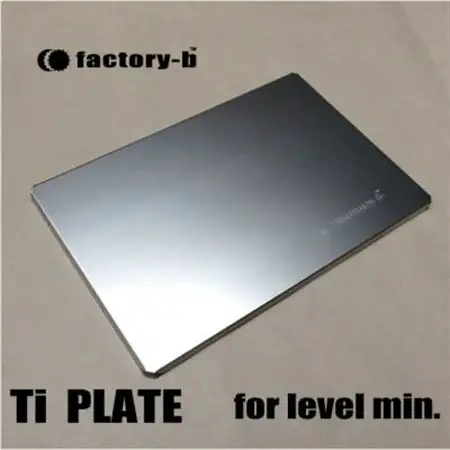 【factory-b】Ti  PLATE　for level min. 【チタンプレート】【1603203】