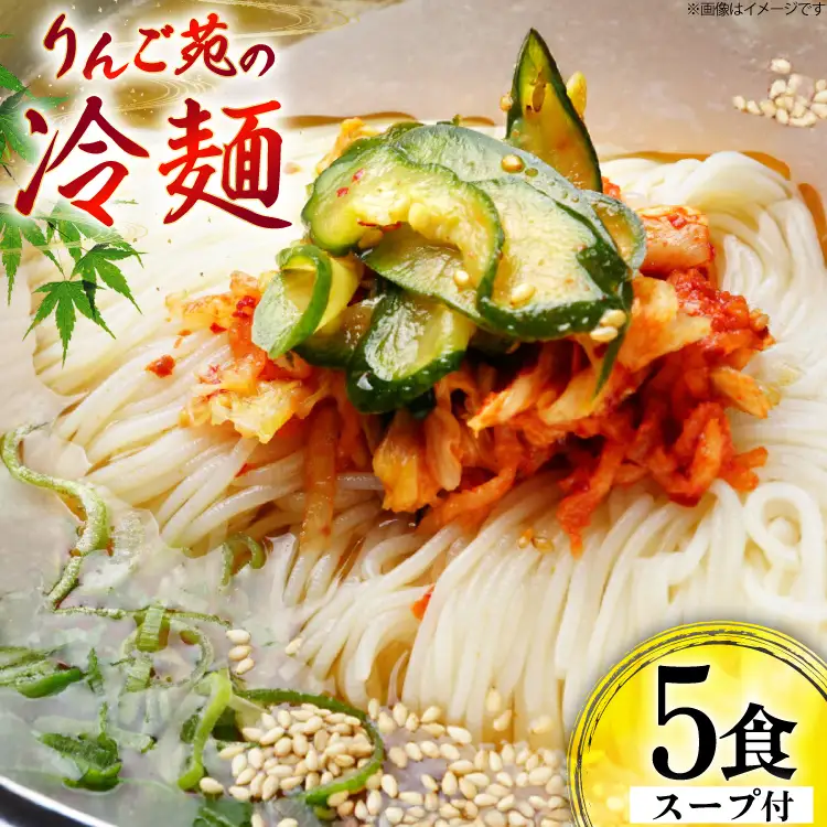 冷麺 りんご苑の冷麺 スープ付 5食 [りんご苑 山形県 高畠町 tk06ays660025]