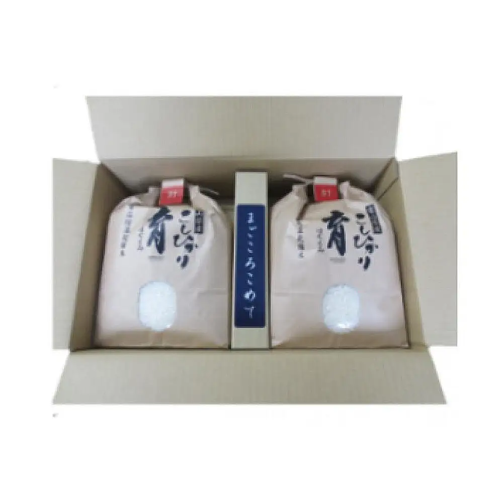 【令和7年産】定期便・12回  富山県産こしひかり 　育（はぐくみ）  白米３kg×２袋《南砺の逸品》