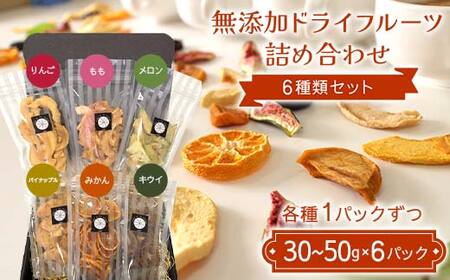 無添加ドライフルーツ詰め合わせ 6種類セット りんご もも メロン パイナップル みかん キウイ 国産果物 F7X-0518
