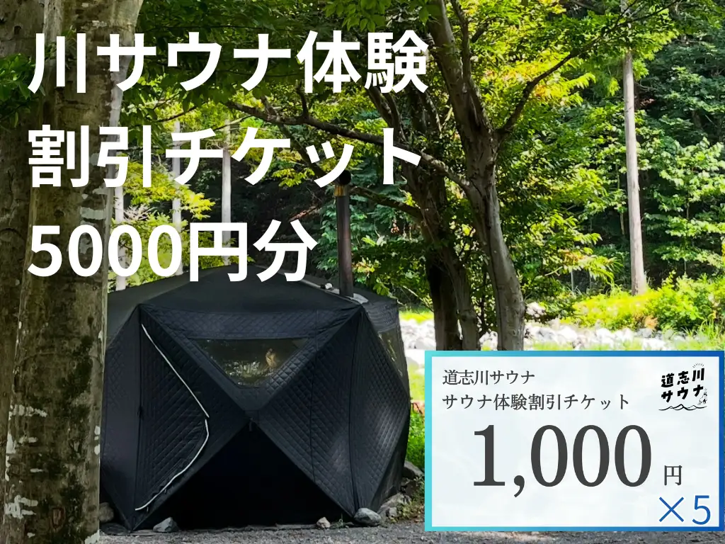 道志川サウナ割引チケット5000円分 DSAC001