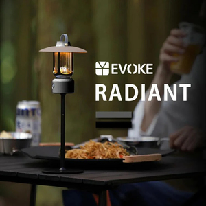 RADIANT ラディアント キャンプ用ランタン(グレー)[EVOKE／イヴォーグ公式][0597]
