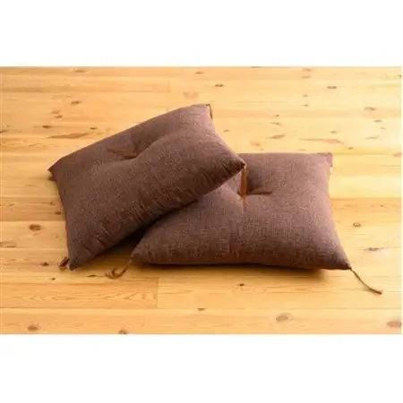 紬ダークブラウン小座布団45cm×45cm　2枚セット【1633321】