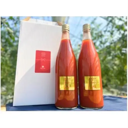 本物の甘さと健康をお届けする贅沢無添加トマトジュース720ml×2本【1652123】