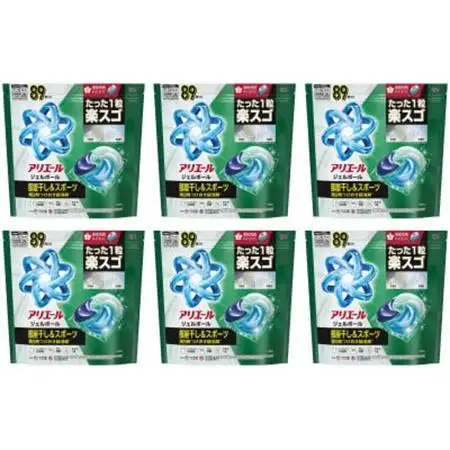 P＆G アリエールジェルボールプロ 部屋干し用 つめかえ テラジャンボサイズ(89個入り)×6個【1669238】