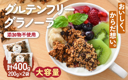 おやつグラノーラ 大容量 大袋 2袋入り (200g×2袋) 添加物・白砂糖不使用 【オートミール アーモンド おから 小豆 おやつ 健康 栄養 ヨーグルト 牛乳 シリアル 朝ごはん 朝食 加工食品 小分け】 [A-12845]