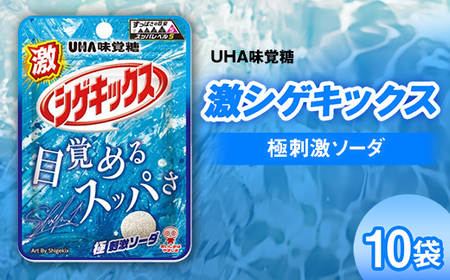 UHA味覚糖 激シゲキックス 極刺激ソーダ 10パック入り お菓子 グミ 菓子 食品 F25R-146