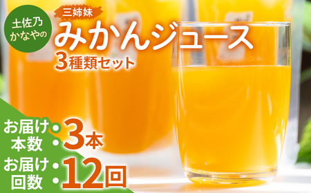 【定期便】みかんジュース(9本×12回) 定期便 みかんジュース Wbe-0086