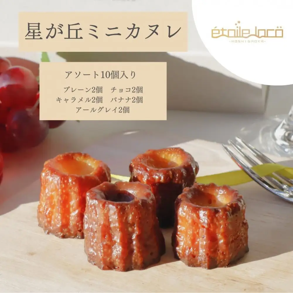 【星が丘ミニカヌレ アソートセット10個入り】フランスの焼き菓子 スイーツ 美味しい おすすめ 冷凍 愛知県 人気 高級
