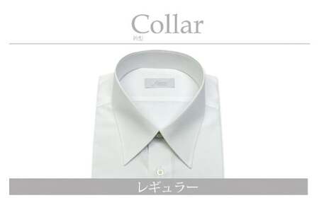 ケアも簡単！安心して着れる綿ポリ混紡メンズ用ドレスシャツ「Mサイズ」衿型レギュラー 1080014
