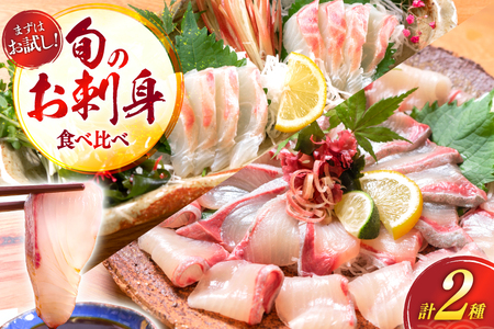 刺身 柵 カンパチ 真鯛 少量贅沢 食べ比べ セット [請関水産 宮崎県 日向市 452061438]