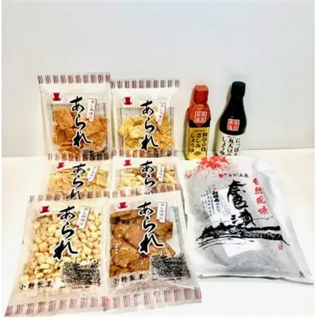 斑鳩の里　特産品詰合せ(あられ・奈良漬・醤油)【1476109】