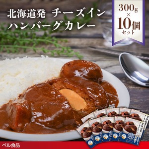 北海道発チーズインハンバーグカレー 300g 10個セットen01-00236