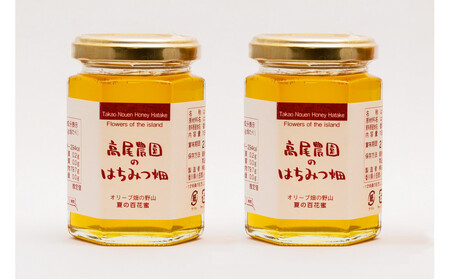 はちみつ 春の百花蜜 180g×2本 蜂蜜 高尾農園のはちみつ畑 国産 春採れ