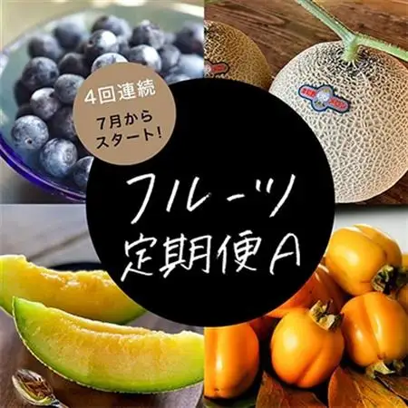 【発送月固定定期便】フルーツ定期便A 旬の美味しい果物を毎月1種全4回【配送不可地域：離島】【4014614】