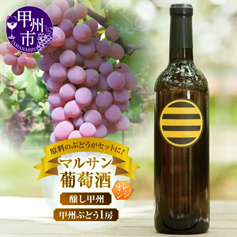 ワイン マルサン葡萄酒 甲州ワイン＆甲州ぶどう ちょっとニッチなセットになります！（MG）B13-670