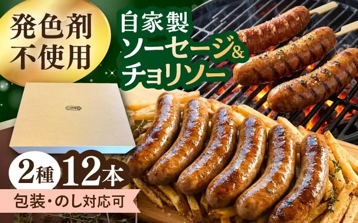 ソーセージ 2種セット 計12本 （プレーン・燻製チョリソー） フランクフルト 大村市 Torres手作りハムベーコン工房[ACYW006]