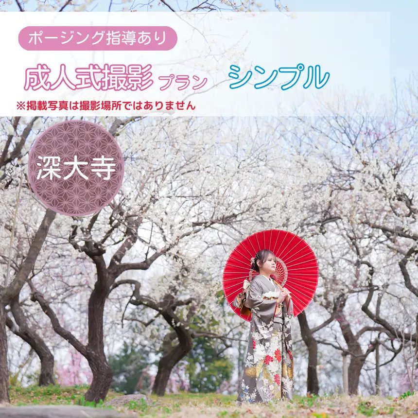 成人式撮影プラン シンプル 深大寺  | 写真撮影 ロケーション撮影 ファミリーフォトリビング