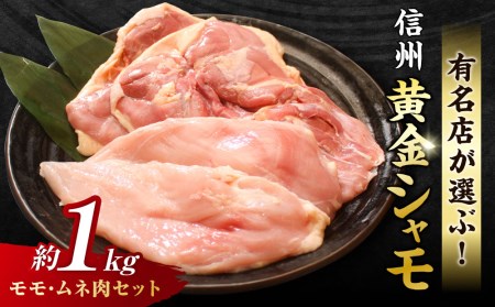 信州黄金シャモ モモ・ムネ肉セット　地鶏