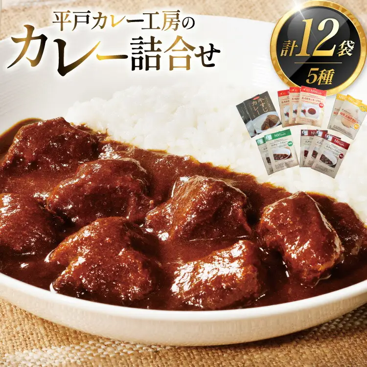 カレー セット カレー 5種 計12袋 セット [カレー工房NVfoods 長崎県 平戸市 hr42bgy400060]
