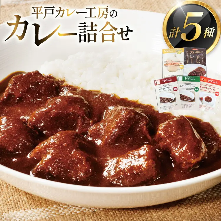 カレー セット カレー 5種 セット [カレー工房NVfoods 長崎県 平戸市 hr42bgy400100]