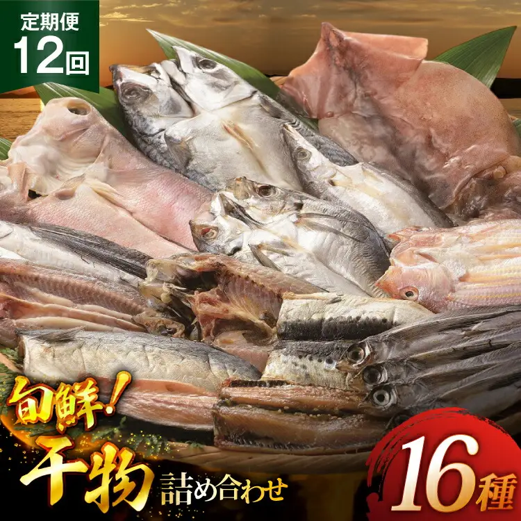 12回 定期便 魚 惣菜 平戸 干物 詰め合わせ 16種 [森崎水産 長崎県 平戸市 hr42bgy410216] 