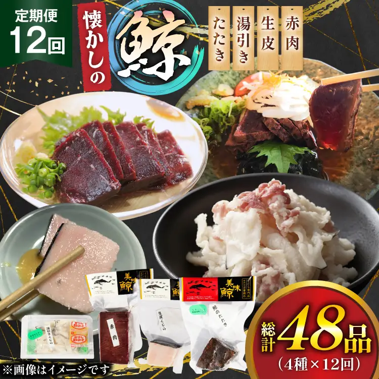 鯨肉 12回定期便 懐かしの 鯨 4種 食べ比べセット [平戸口吉善商店 長崎県 平戸市 hr42bgy390049]