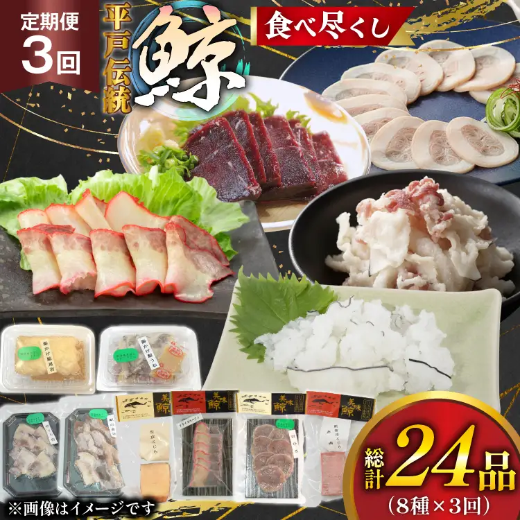 鯨肉 3回定期 鯨食べつくし 8種 食べ比べセット [平戸口吉善商店 長崎県 平戸市 hr42bgy390050]