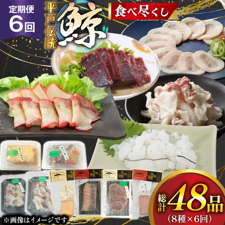 鯨肉 6回定期 鯨食べつくし 8種 食べ比べセット [平戸口吉善商店 長崎県 平戸市 hr42bgy390051]