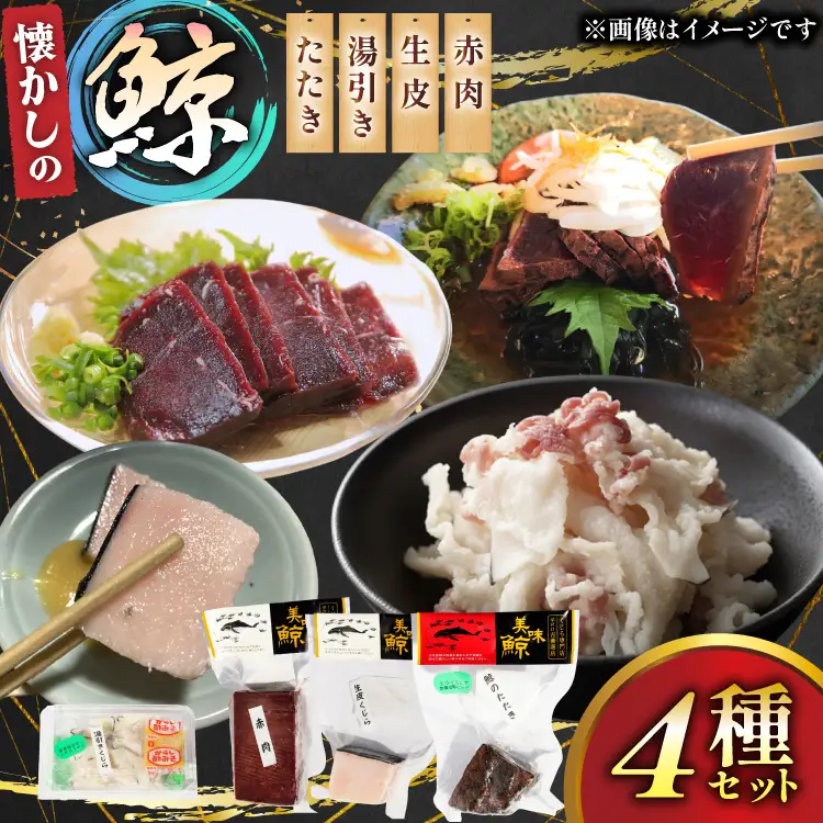 鯨肉 懐かしの 鯨 4種 食べ比べセット [平戸口吉善商店 長崎県 平戸市 hr42bgy390063]