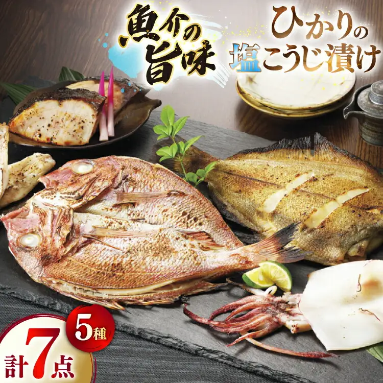 漬け魚 漬魚 塩麹 塩こうじ 魚介 詰め合わせ ひかりの塩麹 5種 セット [ひかり 長崎県 平戸市 hr42bgy420259]