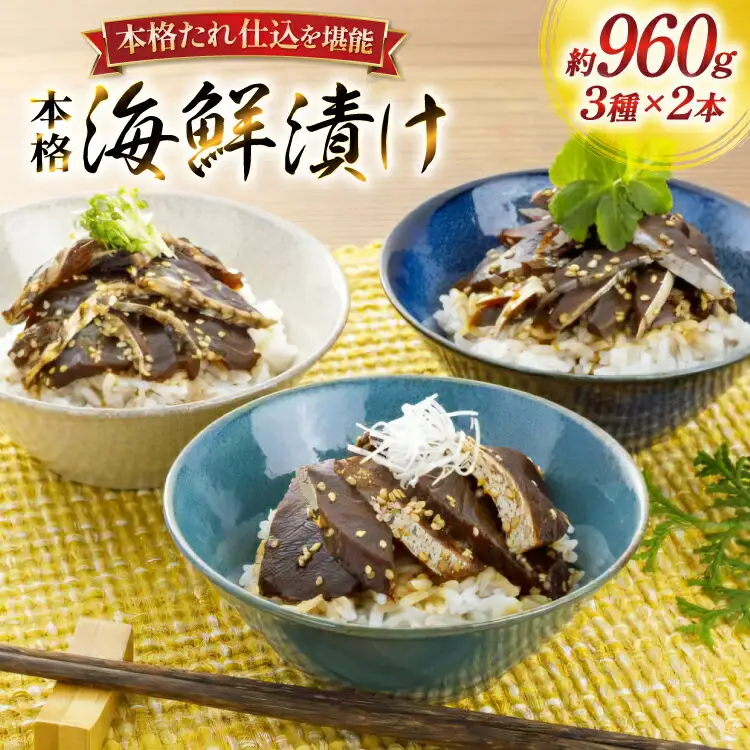 刺身 漬け丼 本格 海鮮漬け セット 160g 6本 計960g 詰め合わせ 食べ比べ [よかろ物産 長崎県 平戸市 hr42bgy420140]