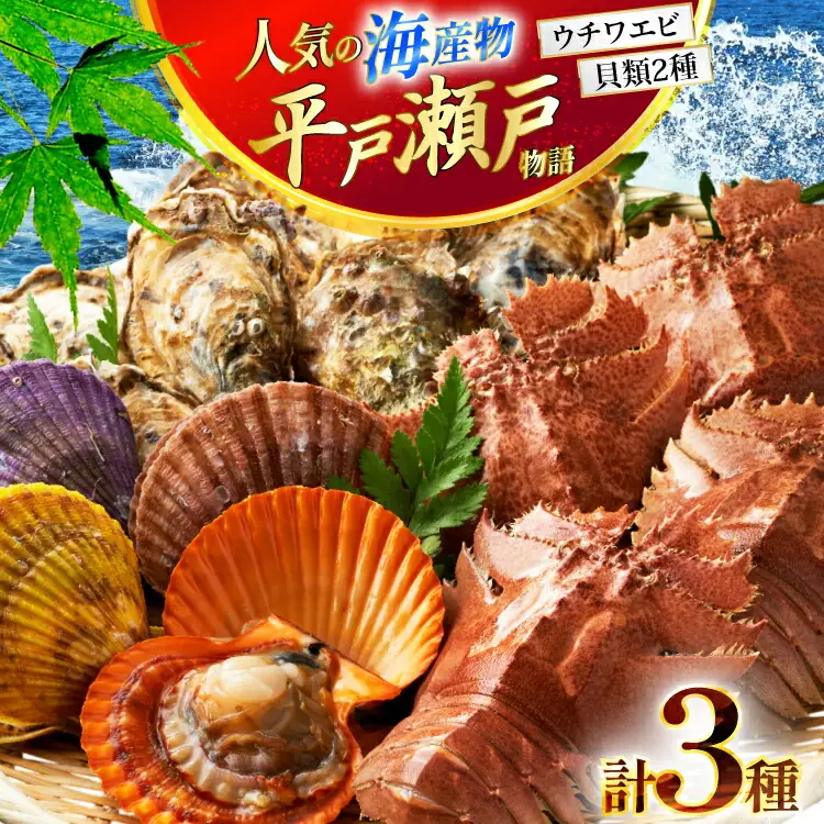 ウチワエビ えび サザエ ヒオウギ貝 平戸 海鮮 3種 盛り合わせ [平戸さくら水産 長崎県 平戸市 hr42bgy420174]