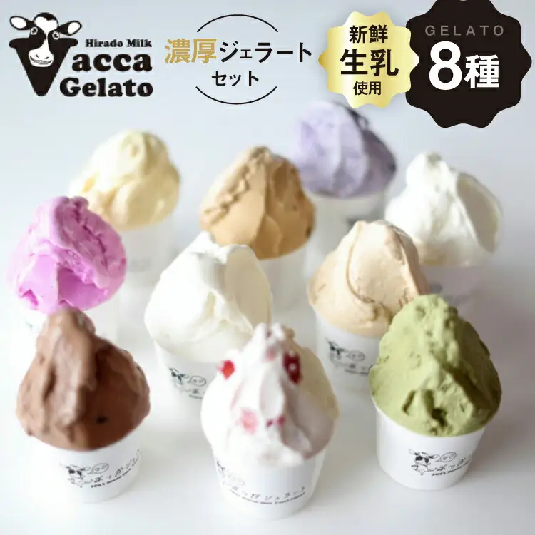 ジェラート アイス ミルク ジェラート100ml 8種 [平戸瀬戸市場 長崎県 平戸市 hr42bgy420250]