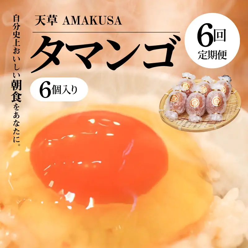 S038-T06_【定期便6回】天草 タマンゴ 6個 卵
