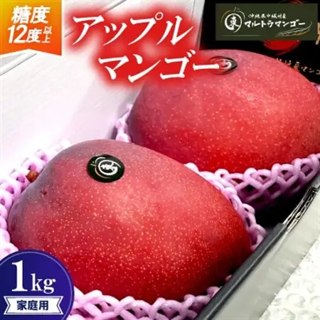 【2026年6月下旬から順次発送】マルトウマンゴーの家庭用アップルマンゴー1kg【配送不可地域：離島】【1670253】