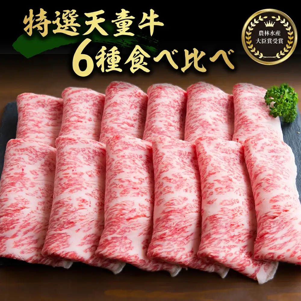 農林水産大臣賞受賞 特選 天童牛 6種 食べ比べ セット 山形牛 和の奏 和牛 牛肉 08-27-022