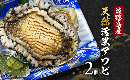 天然 活あわび 2個 活鮑 黒あわび あわび 鮑 貝 貝類 海鮮セット 刺身 お刺身 BBQ バーベキュー 海鮮 冷蔵 淡路島 洲本市