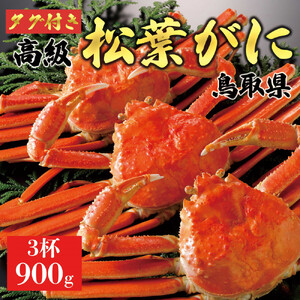 【2026年11月発送】特撰 松葉がに（茹）【ブランドタグ付き】900g超の大きいサイズ 食べ応えあり 特大3杯
