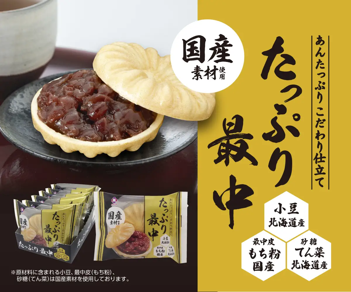 1117 アダチ製菓　たっぷり最中 (6個入り×8箱)