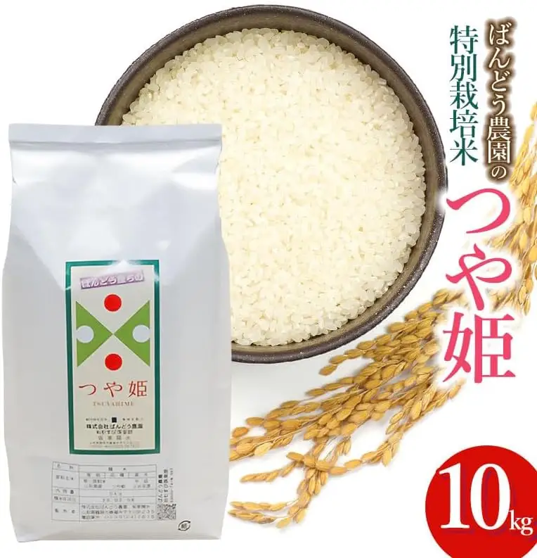 【令和7年産】 ばんどう農園の特別栽培米つや姫 白米10kg　山形県鶴岡市産　K-777